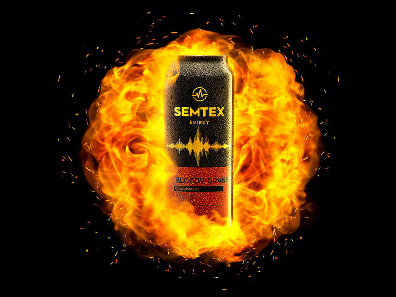 Dusan Holovej - product and advertising photography - SEMTEX ENERGY DRINK FIRE BALL