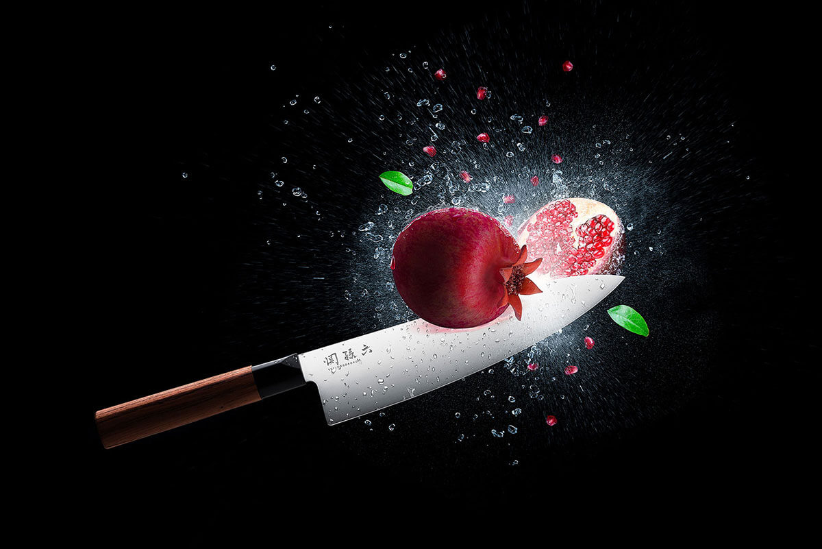Reklamná a produktová fotografia nôž